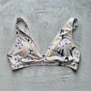 NEW Hilinker Bikini Top Abstract Bathing Suit Top Size Large